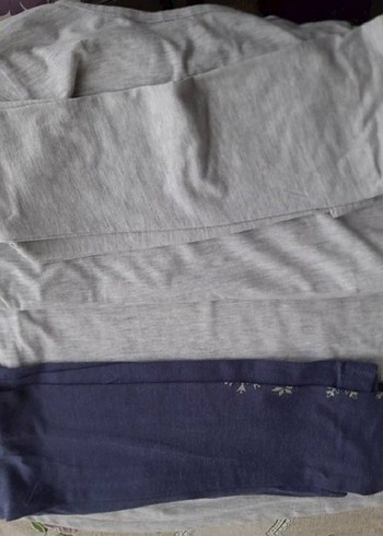 Kız Çocuk Gri Baskılı Pamuklu Tişört - Görsel 2