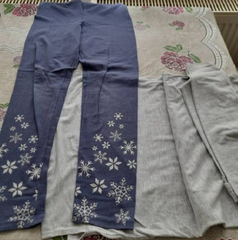 Kız Çocuk Gri Baskılı Pamuklu Tişört - Görsel 3