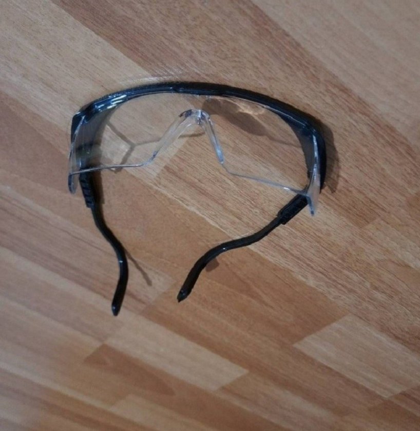 Siyah Biker Tarzı Koruyucu Gözlük - Görsel 4