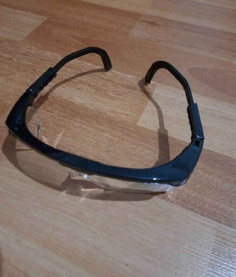 Siyah Biker Tarzı Koruyucu Gözlük - Görsel 2