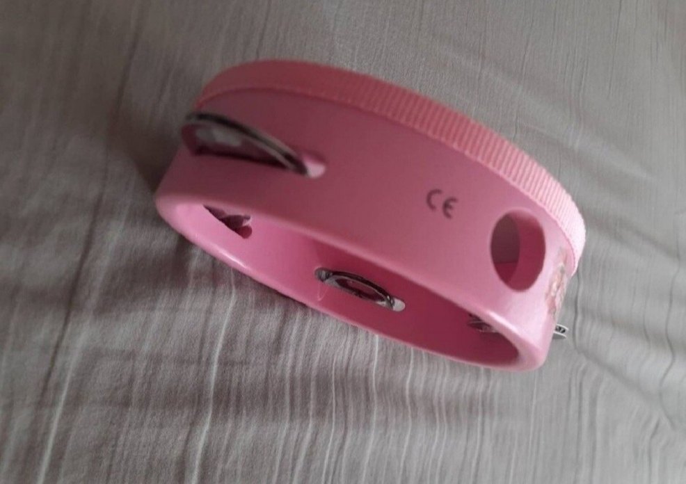 Renkli Baskılı Pembe Çocuk Tef - Görsel 2