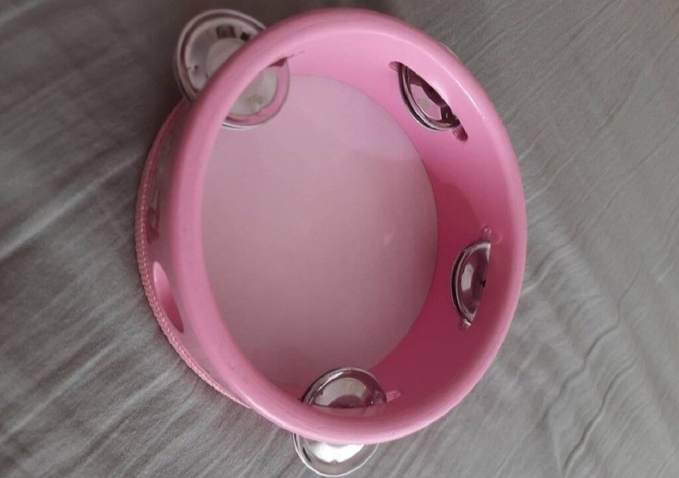 Renkli Baskılı Pembe Çocuk Tef - Görsel 4