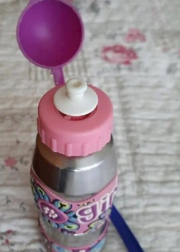 Kız Çocuklar İçin Pembe Termos Matara - Görsel 6