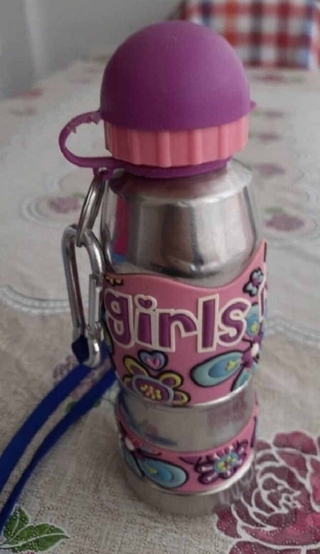 Kız Çocuklar İçin Pembe Termos Matara - Görsel 4