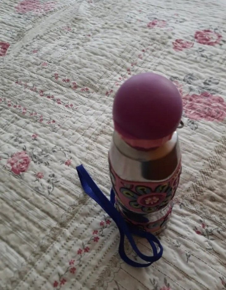 Kız Çocuklar İçin Pembe Termos Matara - Görsel 3