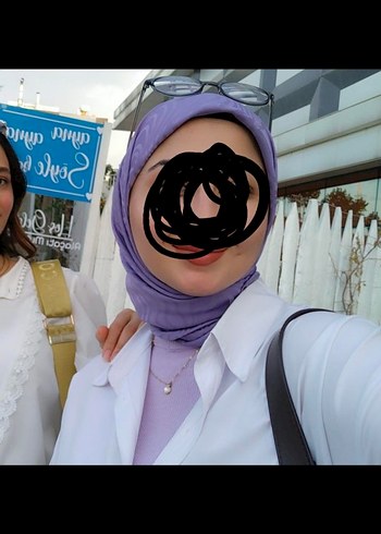Kadın Mor Fırfırlı Bohem Eşarp - Görsel 2