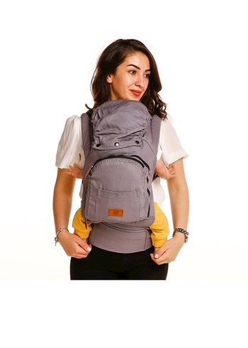 Gri Bebek Kanguru Taşıyıcı - Görsel 2