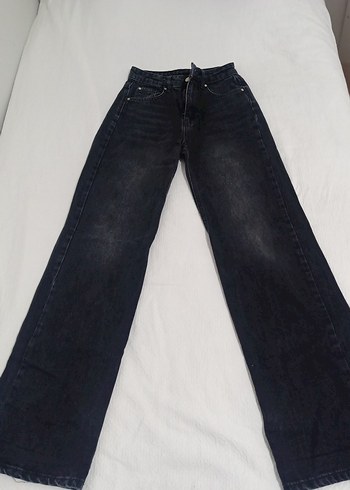 Siyah Midi Kadın Denim Jean