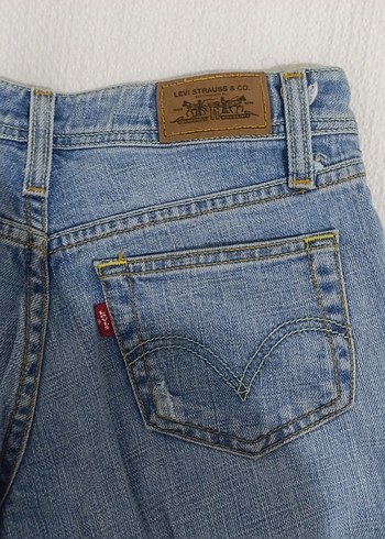 34 Beden Mavi Kadın Denim Midi Boy Dar Kesim Kot düşük bel