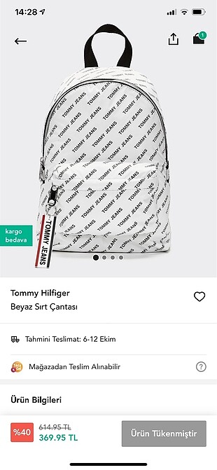 Tommy Hilfiger sırt çantası
