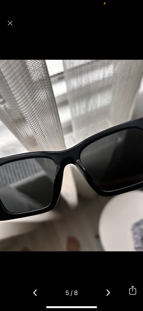 Prada Siyah Transparan Kadın Güneş Gözlüğü - Görsel 5