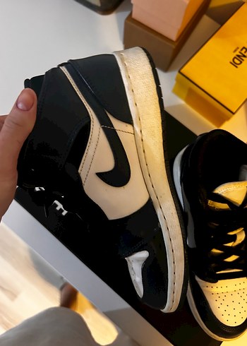 Nike Air Jordan 1 Mid Armory Navy (GS) Spor Ayakkabı - Görsel 6