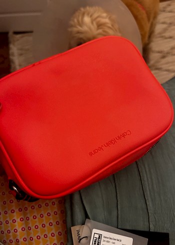 Calvin Klein Calvin Klein Kadın Kırmızı Deri Çapraz Çanta