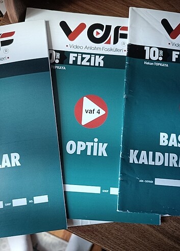 vaf yayınları 10. sınıf fizik fasikülleri