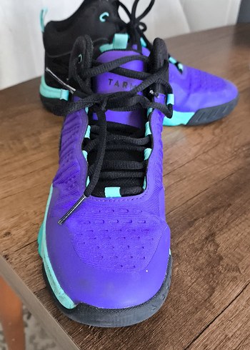 36 Beden Mor Bağcıklı Basketbol Ayakkabısı