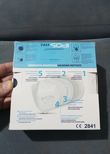 Standart Beden Beden siyah Renk Çok Kaliteli N95 maske sıfır kutulu 1 paket (10 adet)