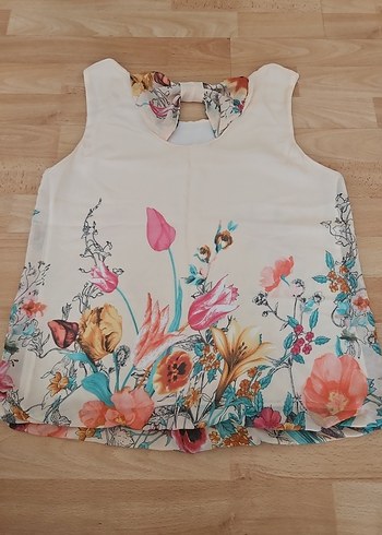 Zara Çiçek Desenli Bohem Midi Bluz