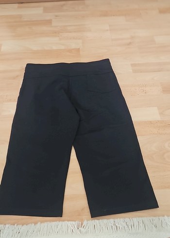 l Beden Kadın Lacivert Kısa Bol Kesim Denim Pantolon