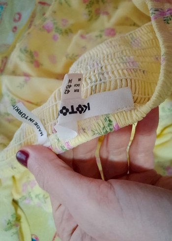 Sarı Midi Bohem Kadın Elbise - Görsel 4