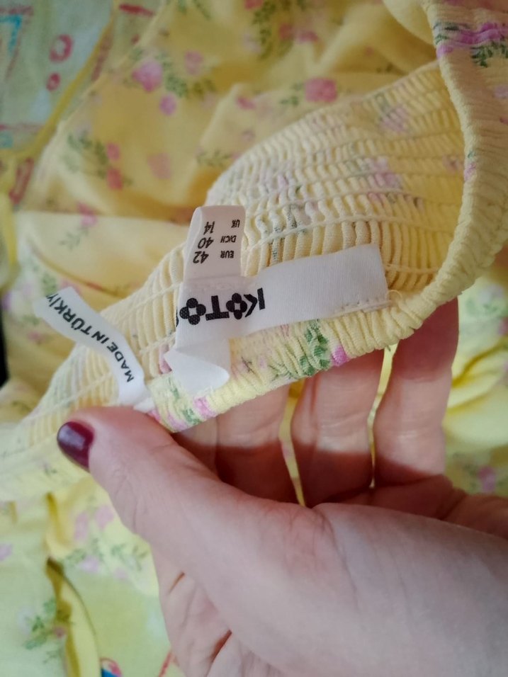 Sarı Midi Bohem Kadın Elbise - Görsel 4