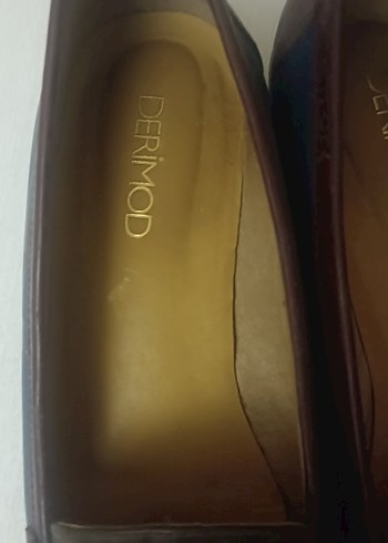 Bordo Deri Kadın Klasik Topuklu Ayakkabı derimod - Görsel 2