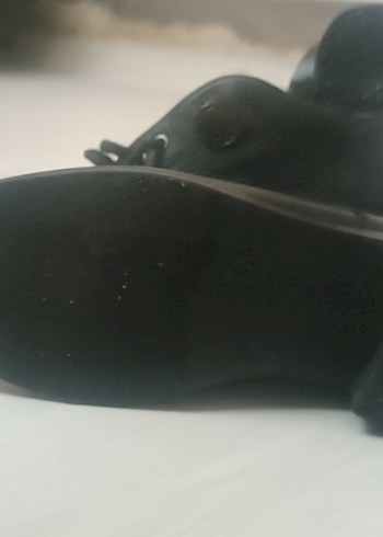 Düğmeli Siyah Deri Gotik Kadın Bot Hotiç - Görsel 2