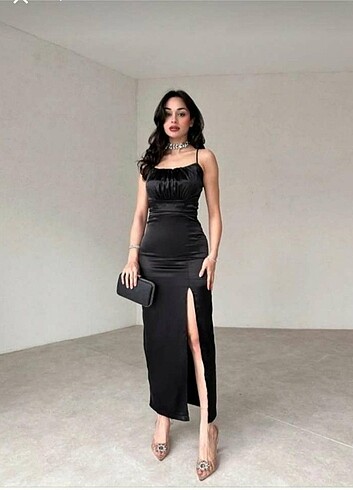 Zara Saten elbise