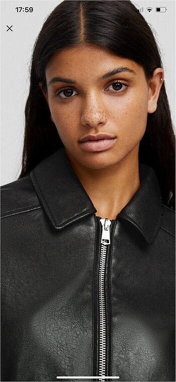 m Beden Bershka Suni deri ceket