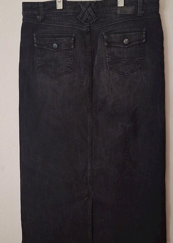 Lcw X Sıde Midi Denim  Etek - Görsel 5