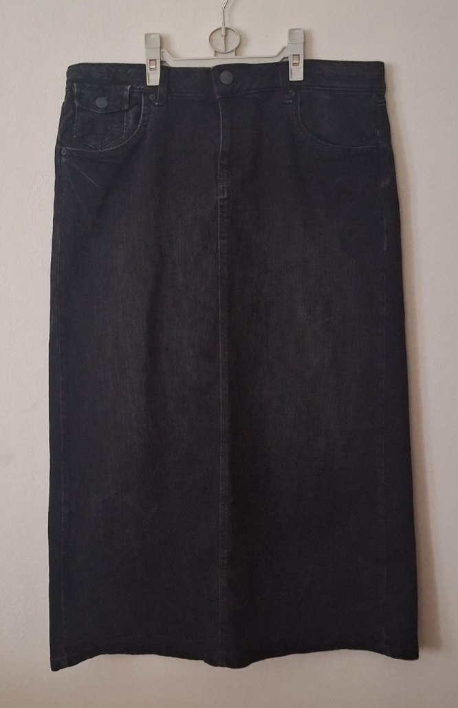 Lcw X Sıde Midi Denim  Etek - Görsel 2