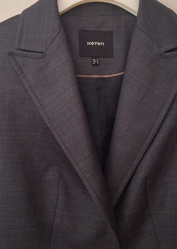 Koton  Gri Modern Klasik Blazer Ceket - Görsel 5