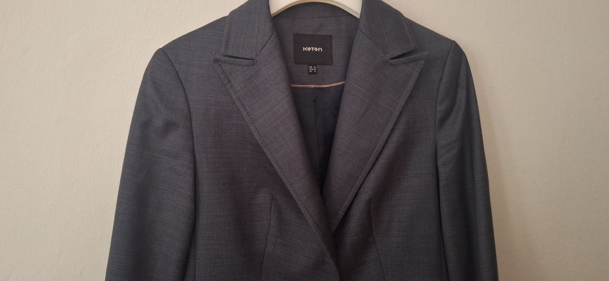 Koton  Gri Modern Klasik Blazer Ceket - Görsel 5