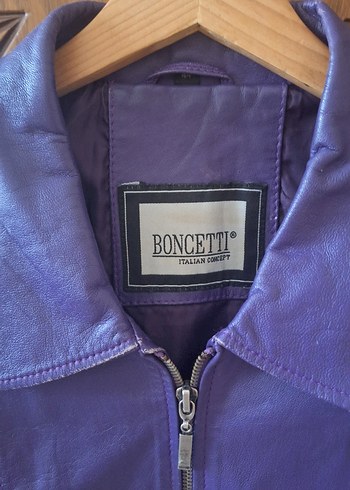 Boncetti Vintage Hakiki Deri Mont - Görsel 7