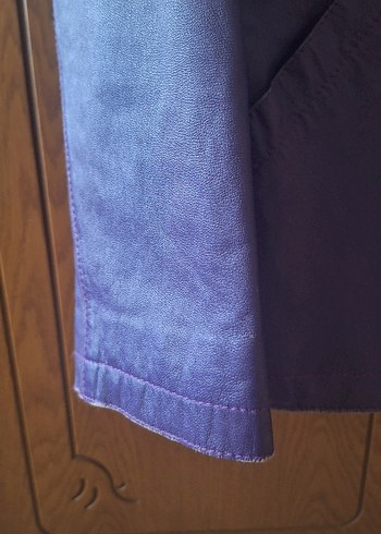 Boncetti Vintage Hakiki Deri Mont - Görsel 5