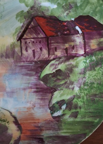 El Boyaması Porselen Tabak - Görsel 6