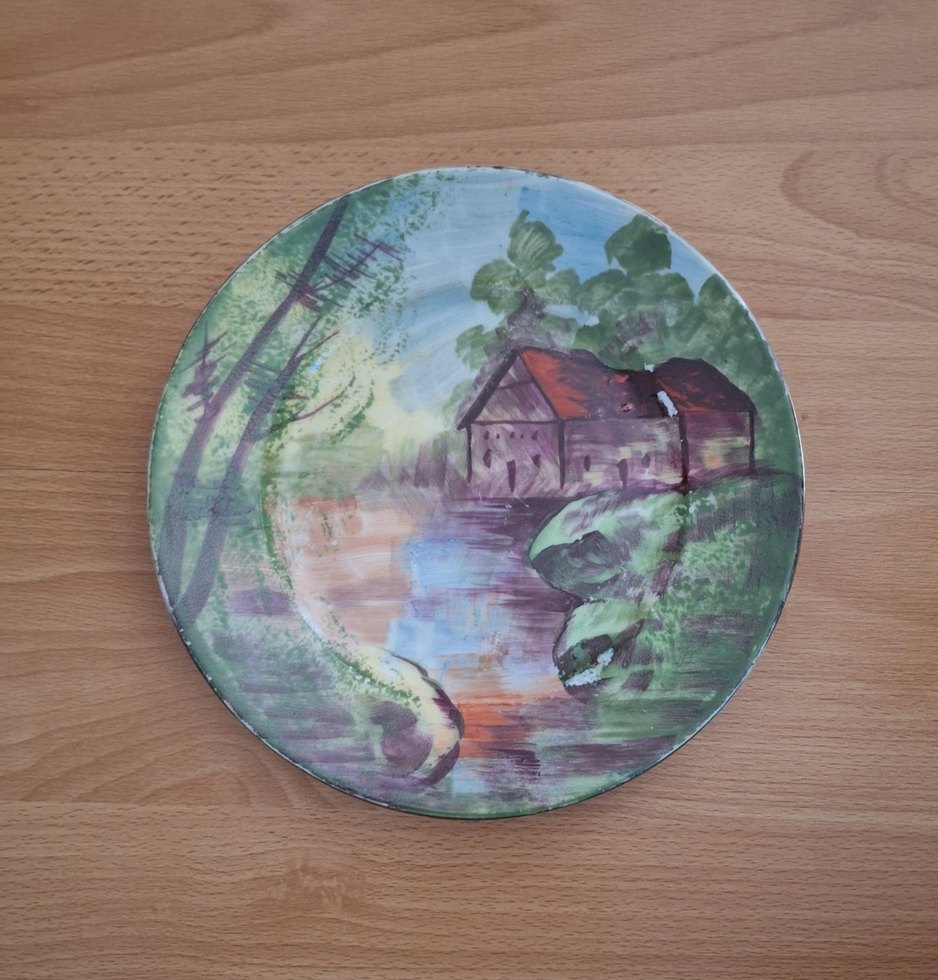 El Boyaması Porselen Tabak - Görsel 4