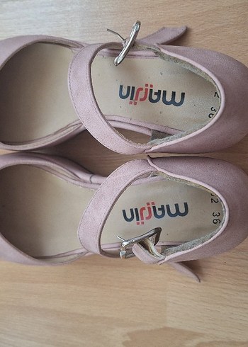 Marjin Süet Kadın Dolgu Topuklu Ayakkabı - Görsel 5