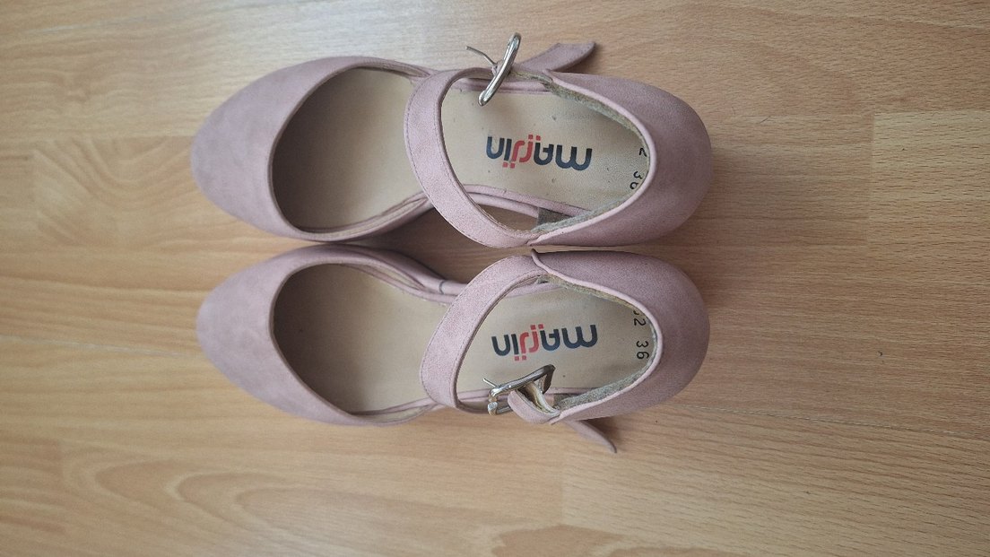 Marjin Süet Kadın Dolgu Topuklu Ayakkabı - Görsel 5