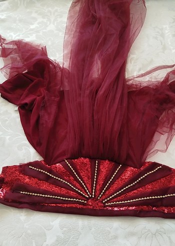 Bordo hazır türban - Görsel 2