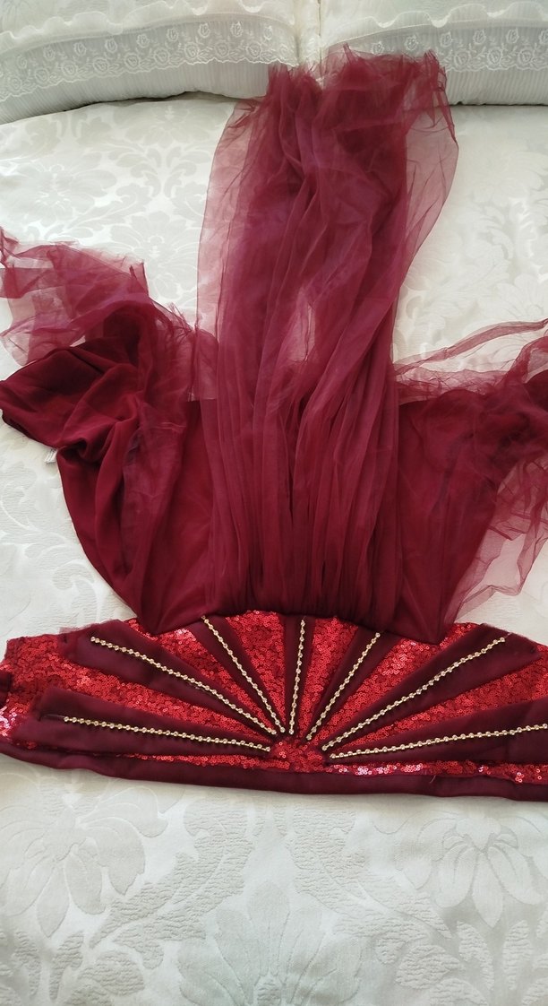 Bordo hazır türban - Görsel 2