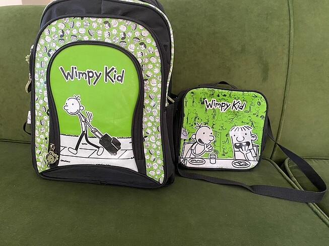  Wimpy kid okul çantası+beslenme