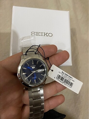  Beden lacivert Renk Etiketi Üzerinde Seiko 5 7s26