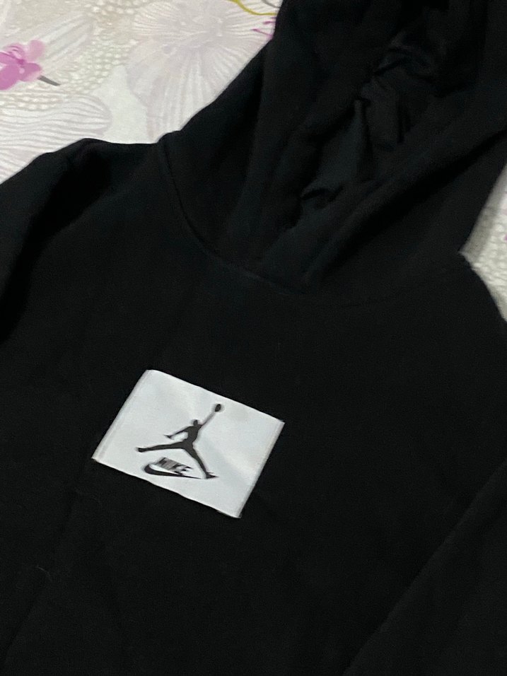 Nike Siyah Kapüşonlu  Sweatshirt - Görsel 2