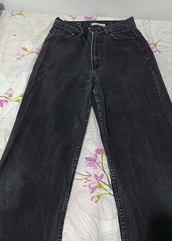 Kadın Gri Bol KesimKot Pantolon - Görsel 2