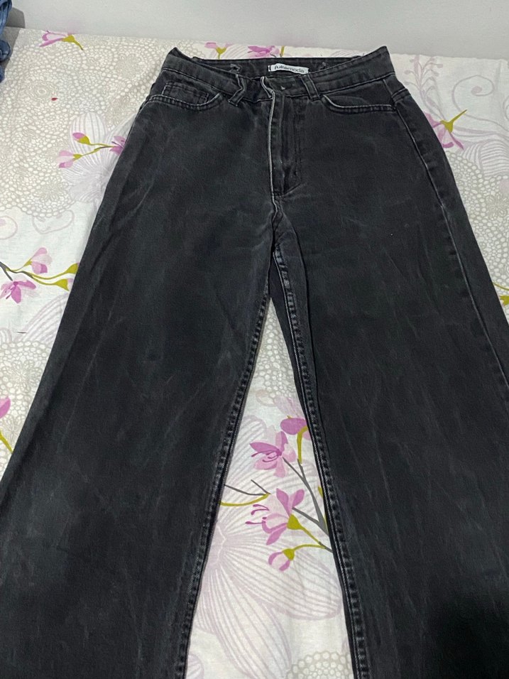 Kadın Gri Bol KesimKot Pantolon - Görsel 2