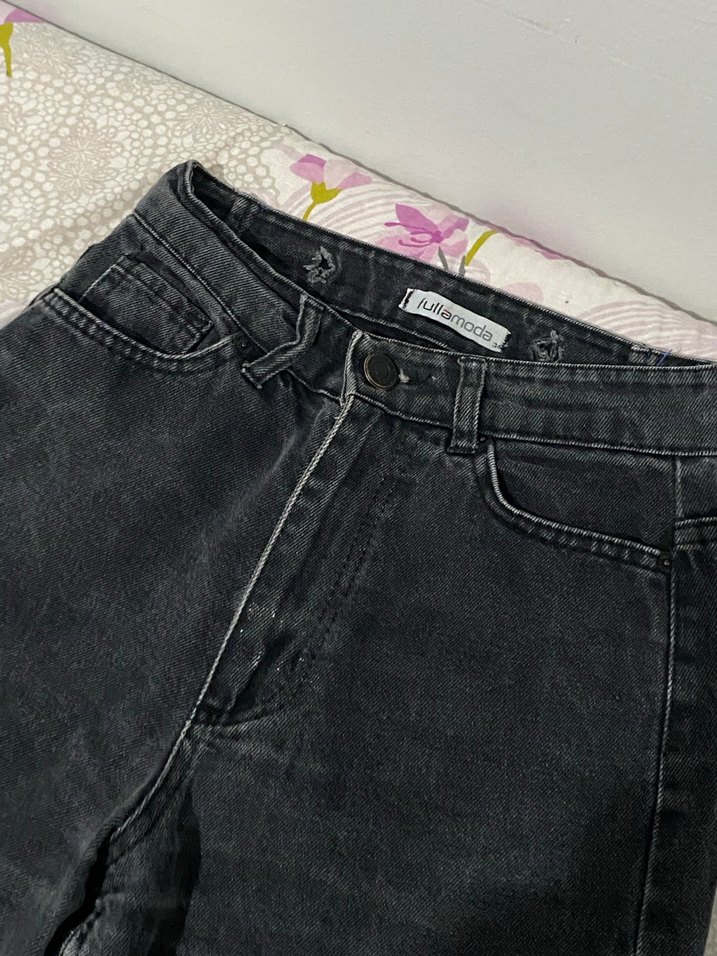 Kadın Gri Bol KesimKot Pantolon - Görsel 3