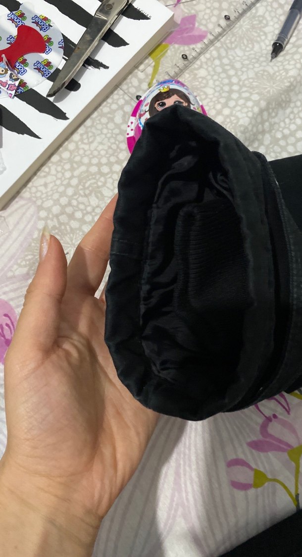 Kürk Detaylı Siyah Denim Kadın Ceket - Görsel 4