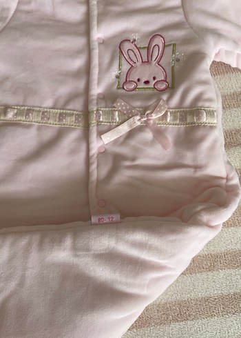 Düğmeli Pembe Bebek Kız Tulumu - Görsel 6