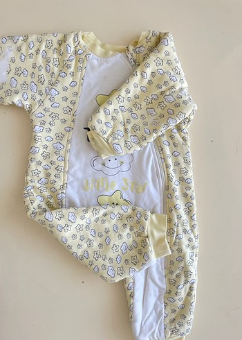 Renkli Baskılı Fermuarlı Erkek Bebek Tulumu - Görsel 8