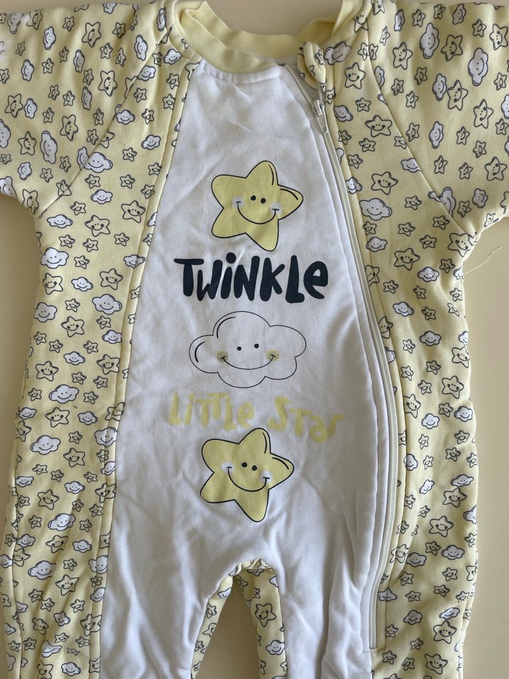 Renkli Baskılı Fermuarlı Erkek Bebek Tulumu - Görsel 2